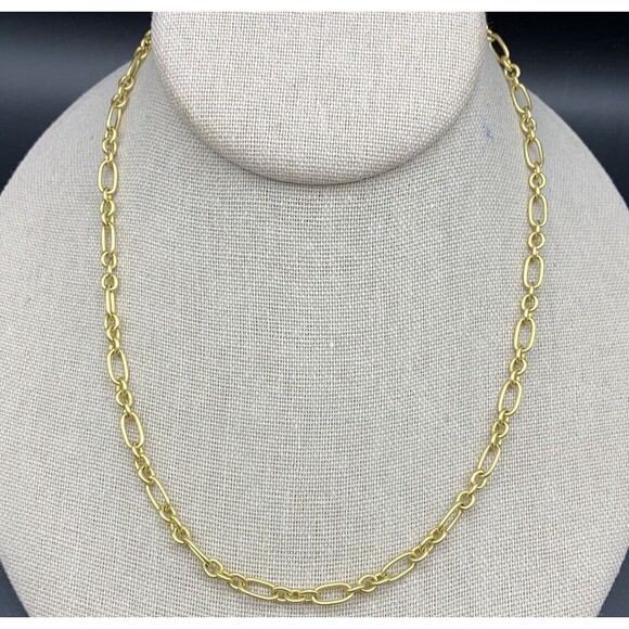 Madewell Chain Necklace Matte Gold Tone Simple Classic - Picture 1 of 6